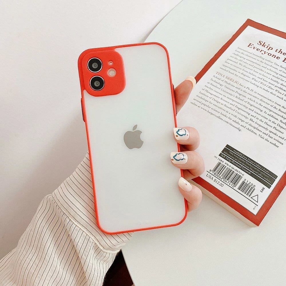 Mbështjellës silikon Hurtel Milky Case për Samsung Galaxy A22 4G, Kuq