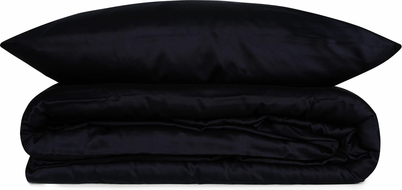 Set mbulesë për jorgan super king, saten, ngjyrë e kaltër e errët, L'essentiel