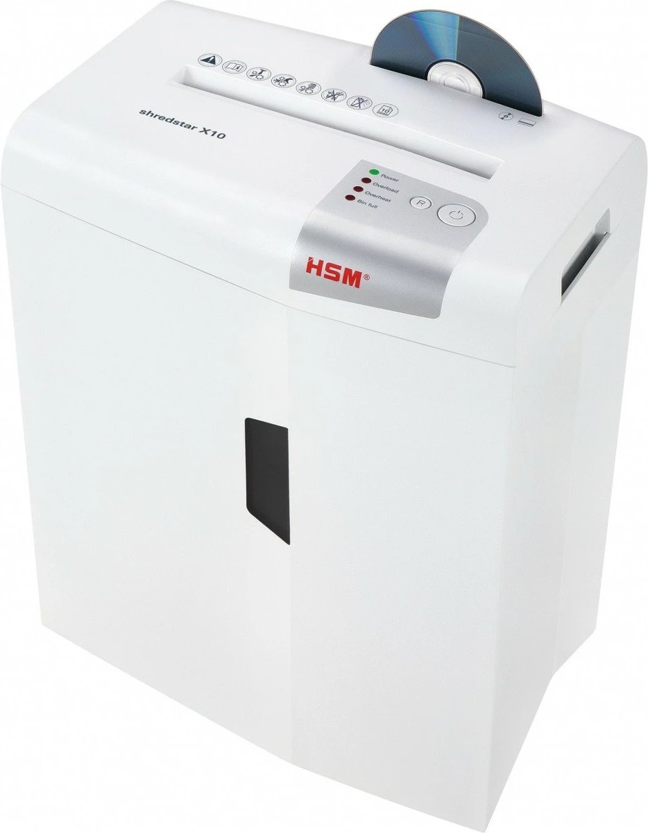 Makineri shkatërruese dokumentesh HSM shredstar X10, cross-cut, 20L, e bardhë