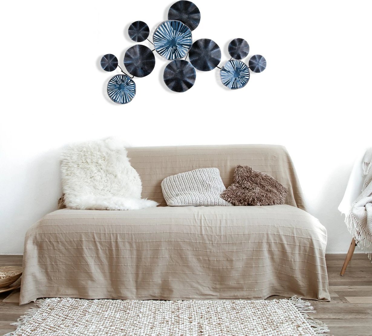 Aksesor dekorativ metalik për mur Wallity, lepur