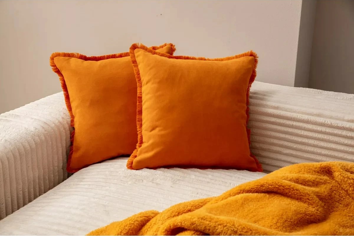 Set mbulesash për jastëkë (2 copë), portokalli, Sacakli, Evila Originals