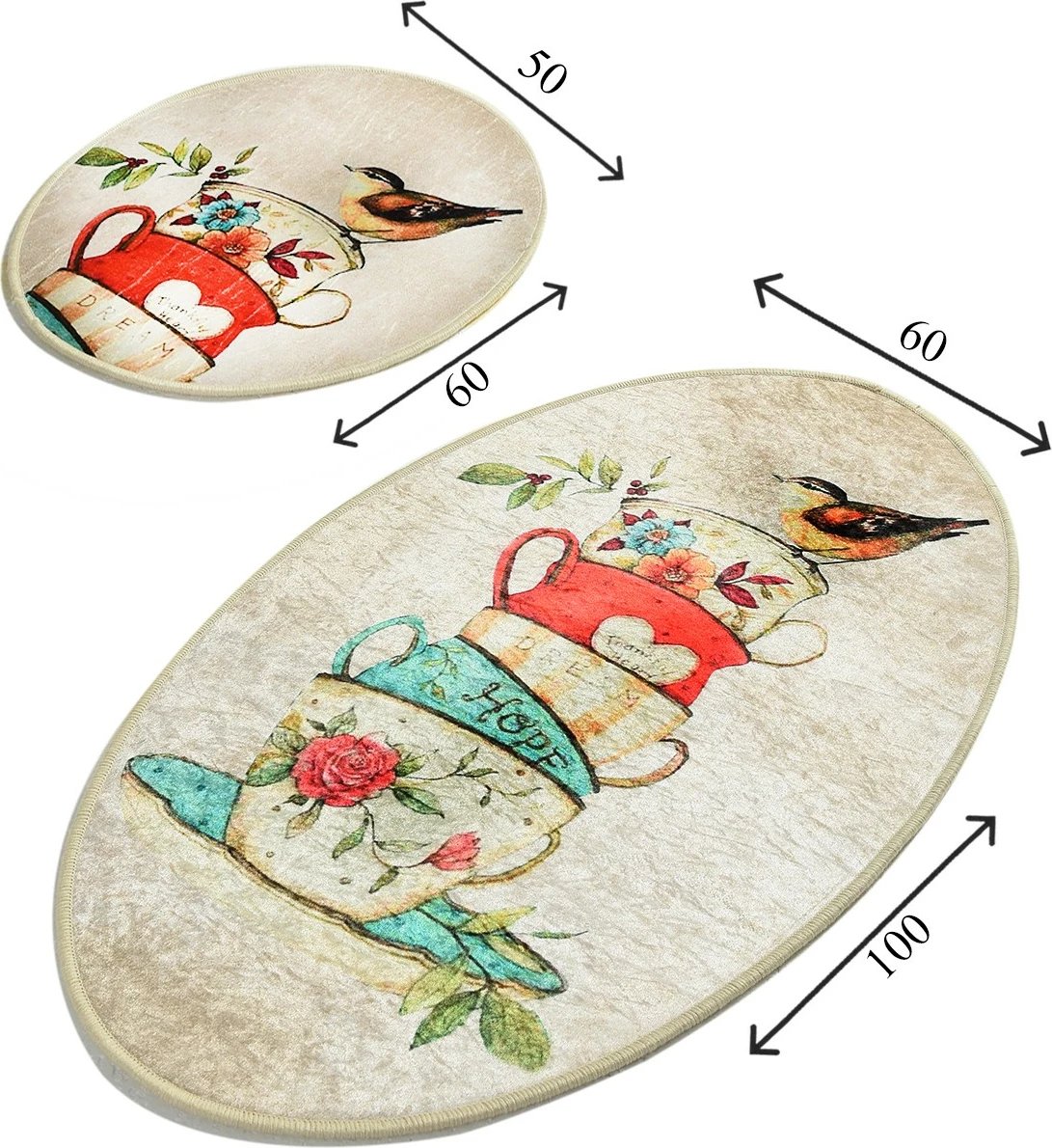 Set tapetesh për banjo (2 copë), Mijölnir, Fincan Djt, shumëngjyrëshe