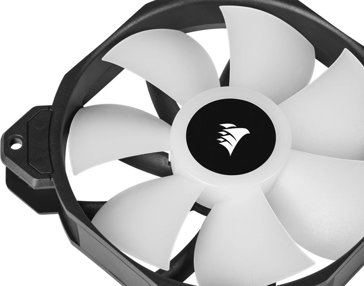 Ventilator Corsair SP120 RGB ELITE, 12 cm, 550 RPM, 1500 RPM, i zi Ventilator Corsair SP120 RGB ELITE, 12 cm, 550 RPM, 1500 RPM, i zi