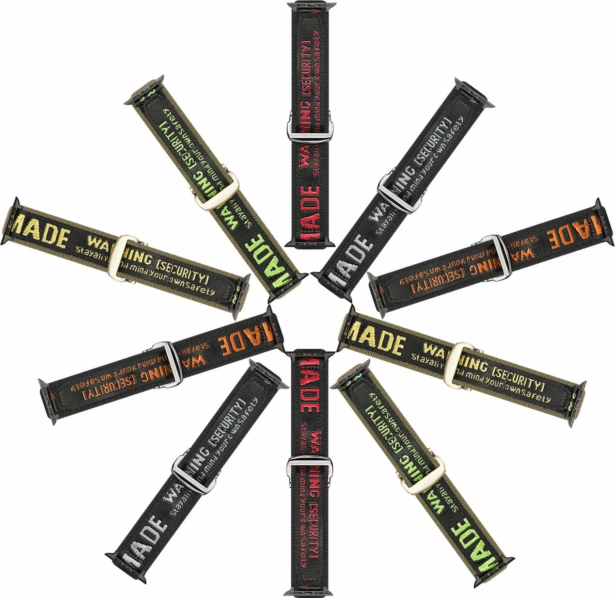 Rrip najloni për Apple Watch Dux Ducis Outdoor, 42/44/45/49mm, zi-portokalli