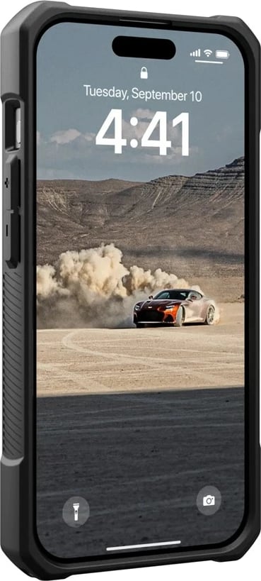 Mbështjellës Urban Armor Gear 11427811397B për celular, për Apple, 6.1", i zi/i gjelbër/i portokalltë