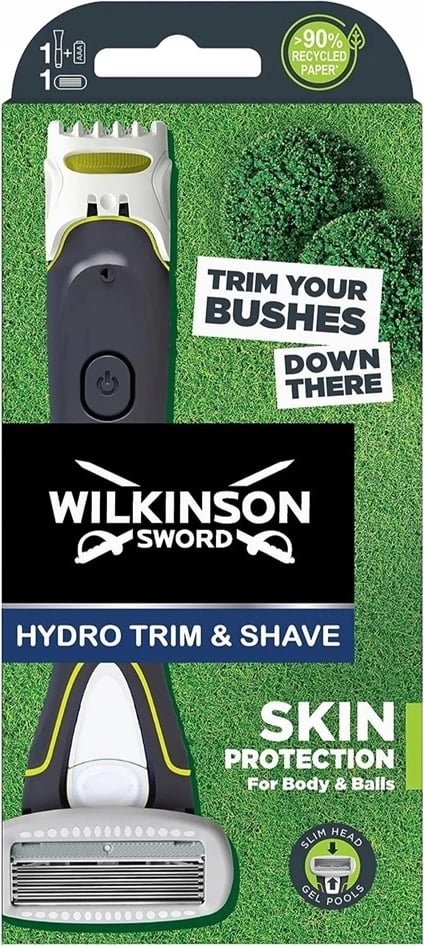 Rroje dhe trimmer për meshkuj Wilkinson Hydro Trim & Shave, 1 copë