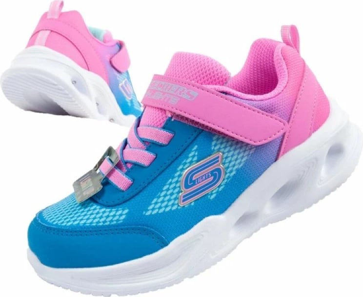 Atlete për fëmijë Skechers, blu-rozë
