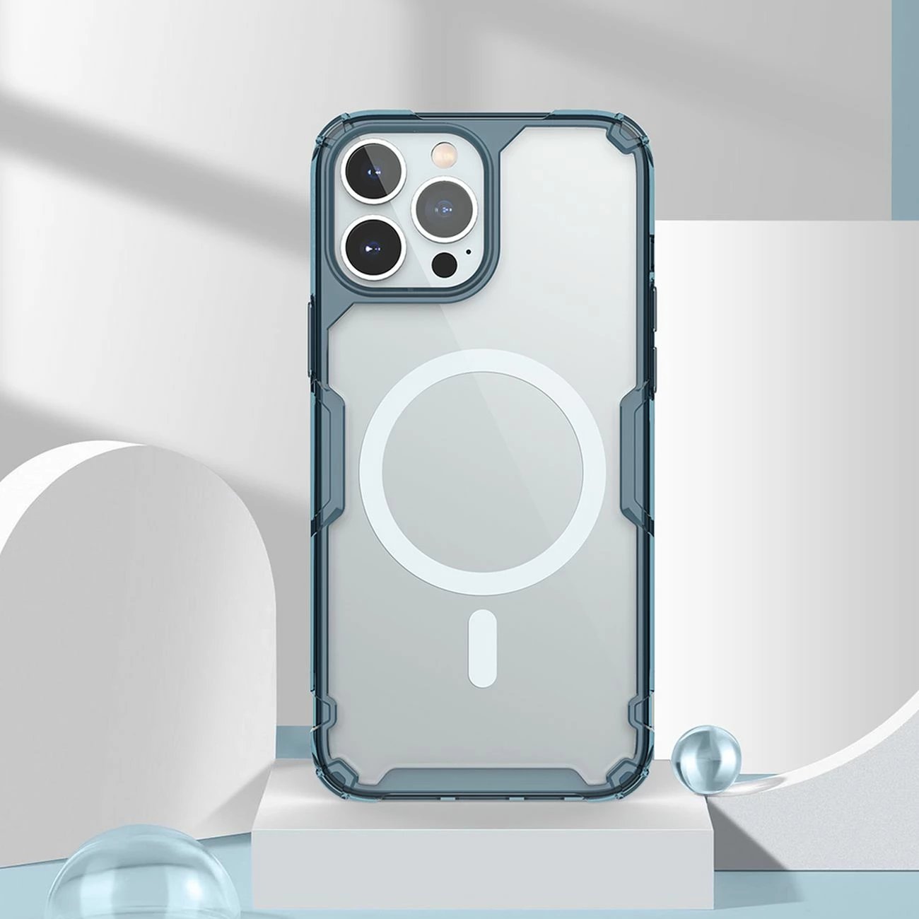 Mbështjellës Nillkin Nature Pro për iPhone 15 Pro Max me MagSafe, i bardhë