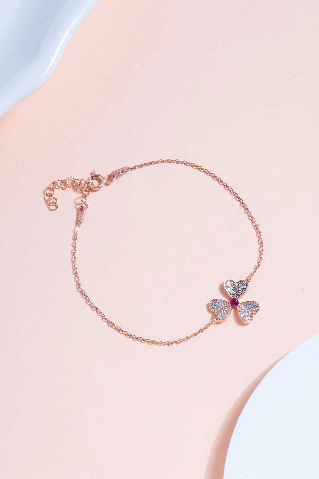 Byzylyk argjendi Jumeon, ngjyrë rozë e artë, ELKAB92333