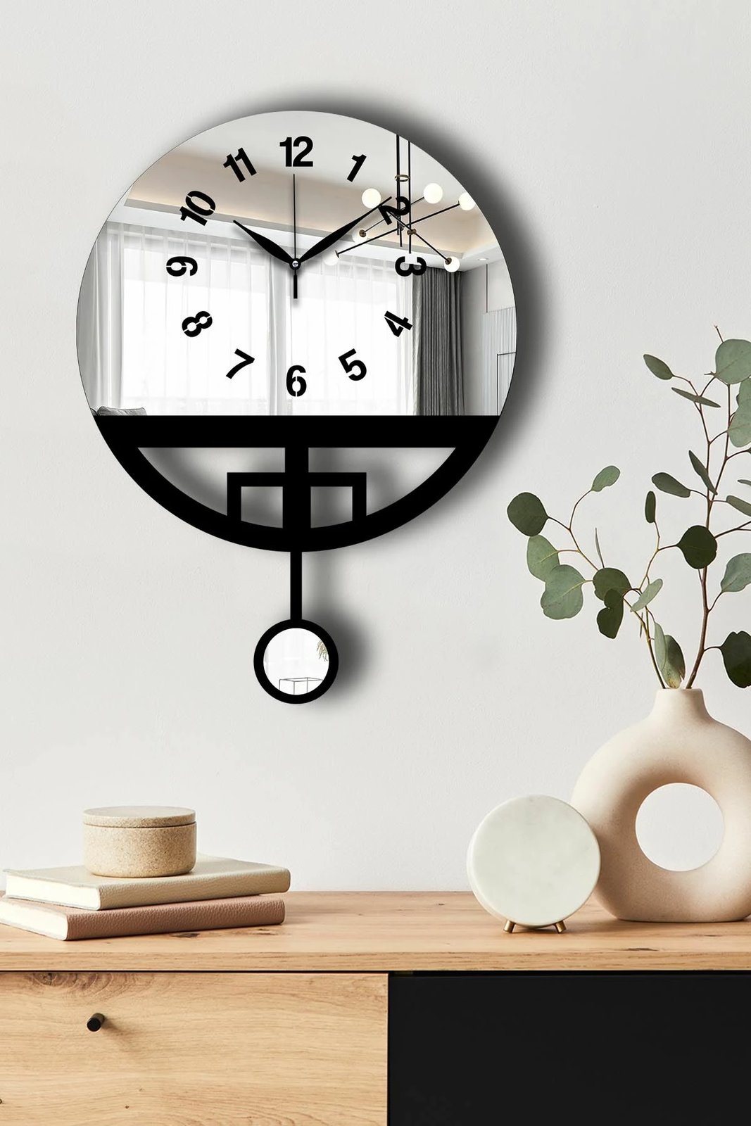 Orë muri dekorative Wallity, Vlnt108Gu, e zezë