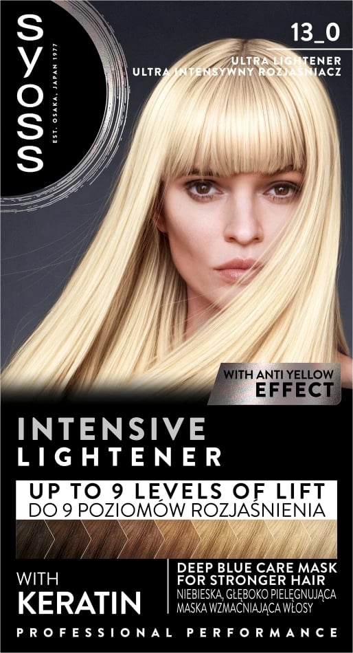 Ngjyrë për flokë Syoss Intensive Lightener ultra intensive bleach 13_0 për femra, 1 copë