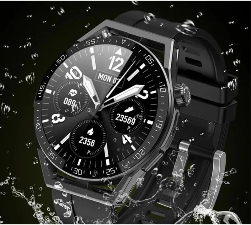 Smartwatch Rubicon unisex, e zezë