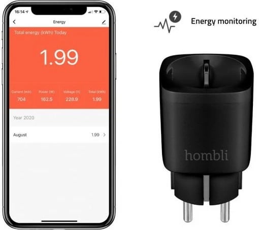Smart socket Hombli, EU, Wi-Fi, zi
