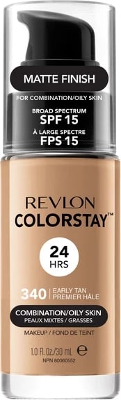 Fondatinë Revlon ColorStay Makeup për lëkurë të yndyrshme/te kombinuar SPF15 340 Early Tan 30ml