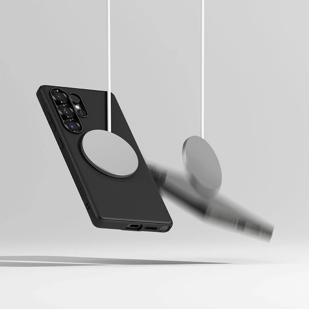 Mbështjellës Ringke Onyx MagSafe për Samsung Galaxy S25 Ultra, i zi