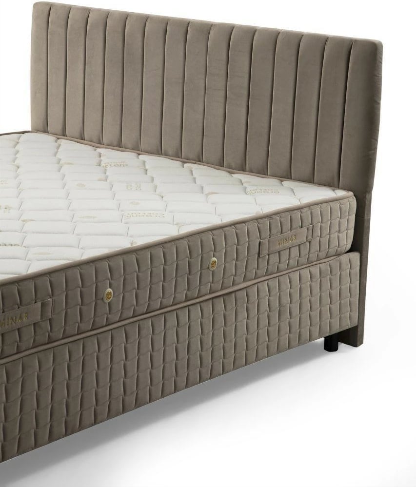 Set dyshek, bazë dhe shtrat, ngjyrë kafe, Skye Decor, 90x190cm