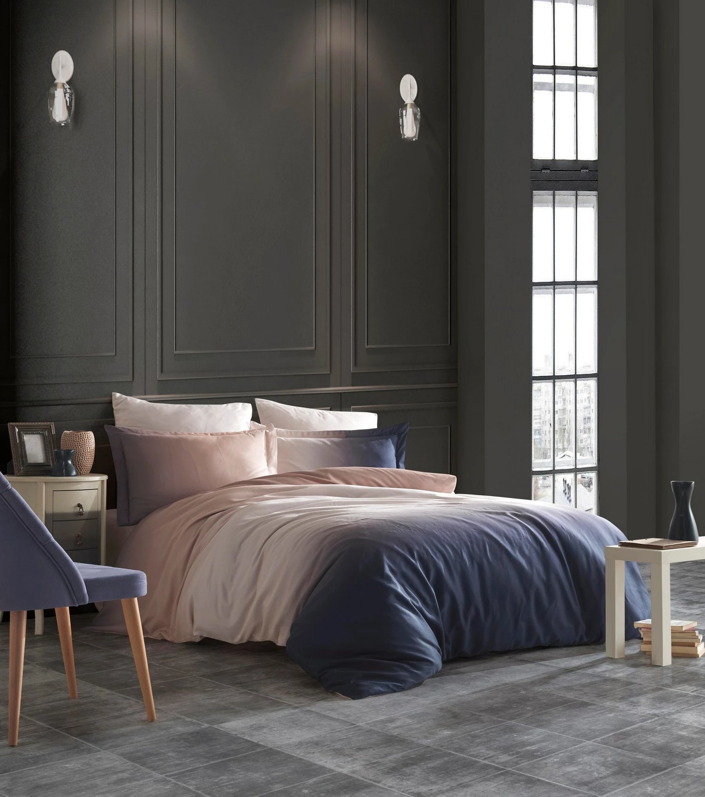 Set mbulesë jorgani dopio satin, Aurora, L'essentiel