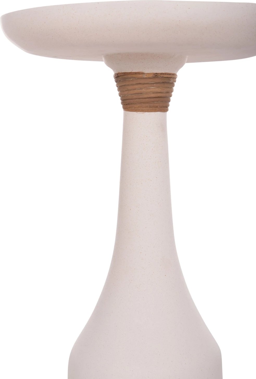 Tavolinë anësore e lartë TORG, rrethore, çimento fiber, e bardhë, FH18170.02, 41x62cm