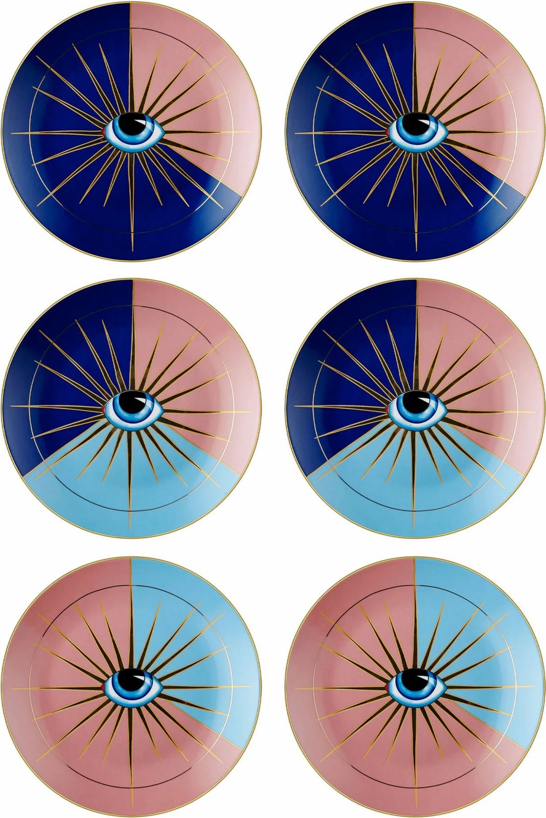 Set pjatash ëmbëlsirash (6 copë), Hermia, DNR0081