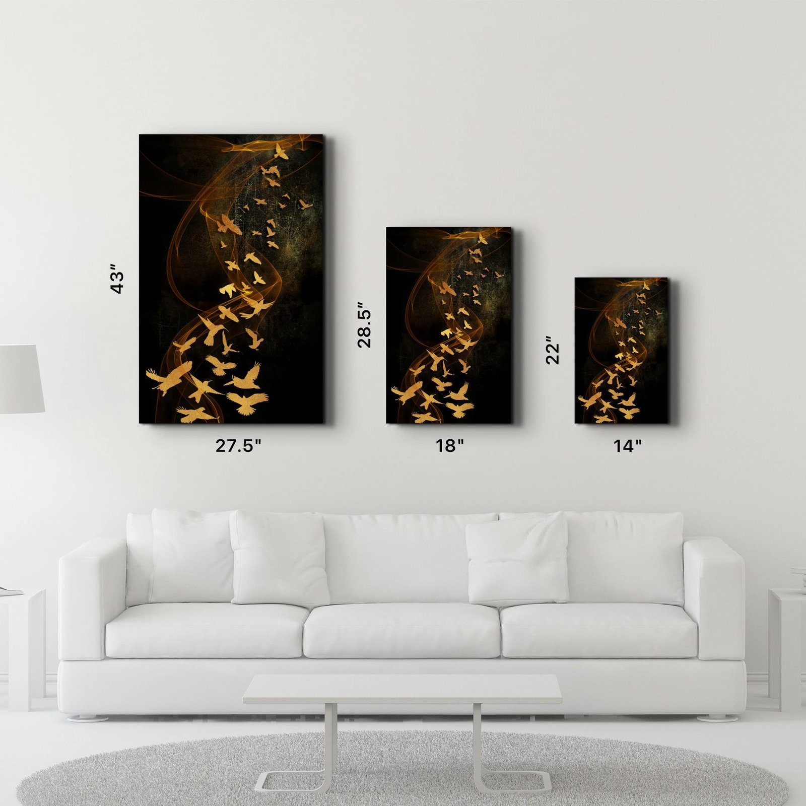 Pikturë dekorative prej xhami të temperuar, shumëngjyrëshe, CAM-1094, 46x72cm