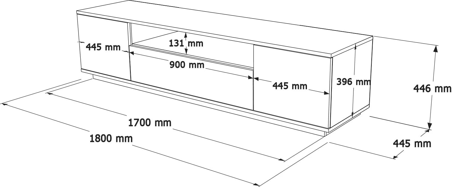 Set mobiljesh për dhomë dite Skye Decor, Fr17-Aw, ngjyrë pishë Atlantike dhe e bardhë