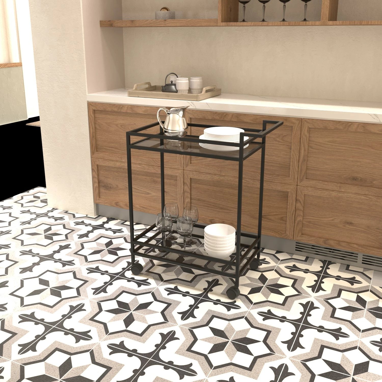 Karrocë darke Hanah Home, Vortex, e zezë