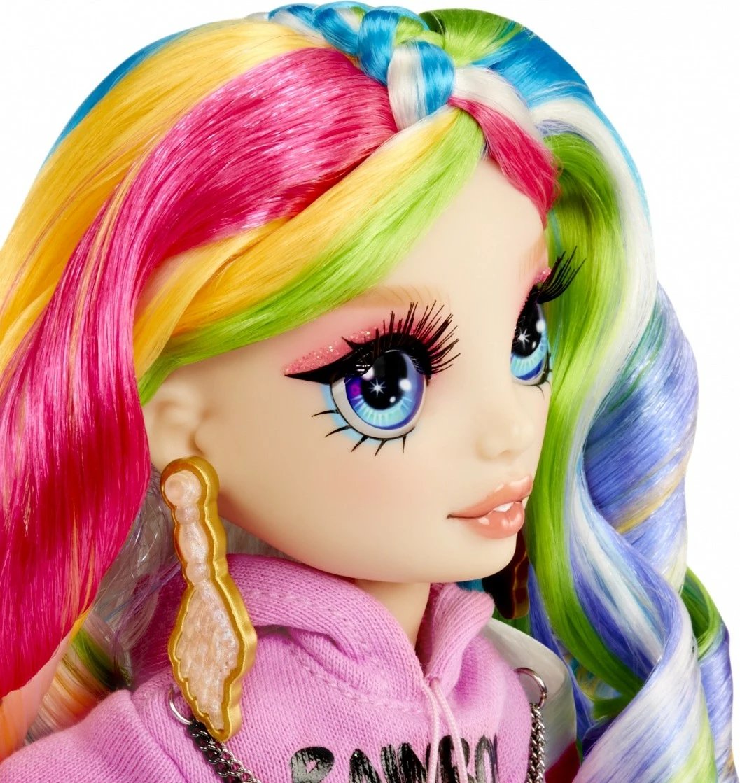 Kukull Rainbow High Creative Crystals Amaya me aksesorë personalizues, shumëngjyrëshe