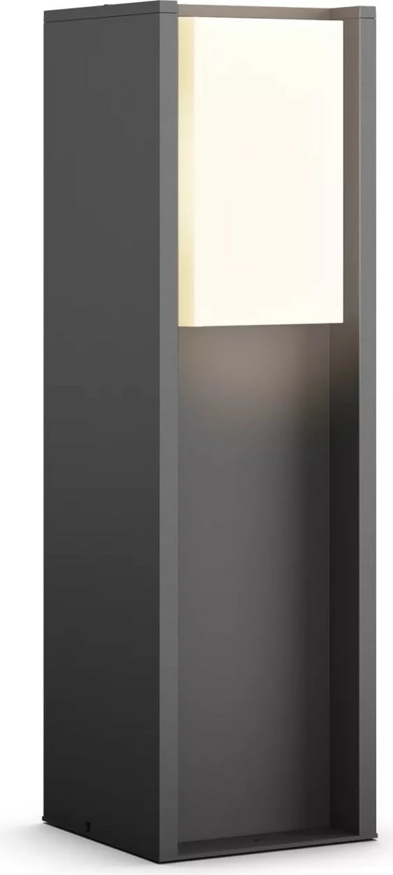 Llambë smart Philips Hue Turaco Sockel, 1x9W, LED, anthracite