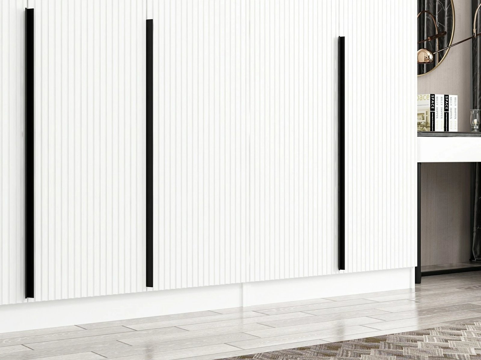 Dollap i madh për rroba, ngjyrë e bardhë, Skye Decor Kale Plus, 315x210x52 cm