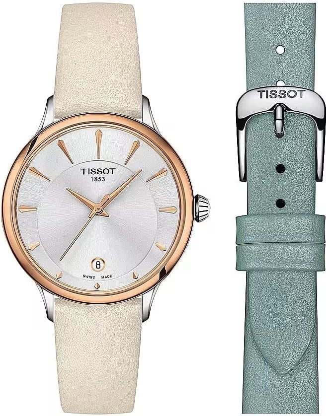 Orë dore TISSOT ODACI Special Pack për femra, me rrip rezervë