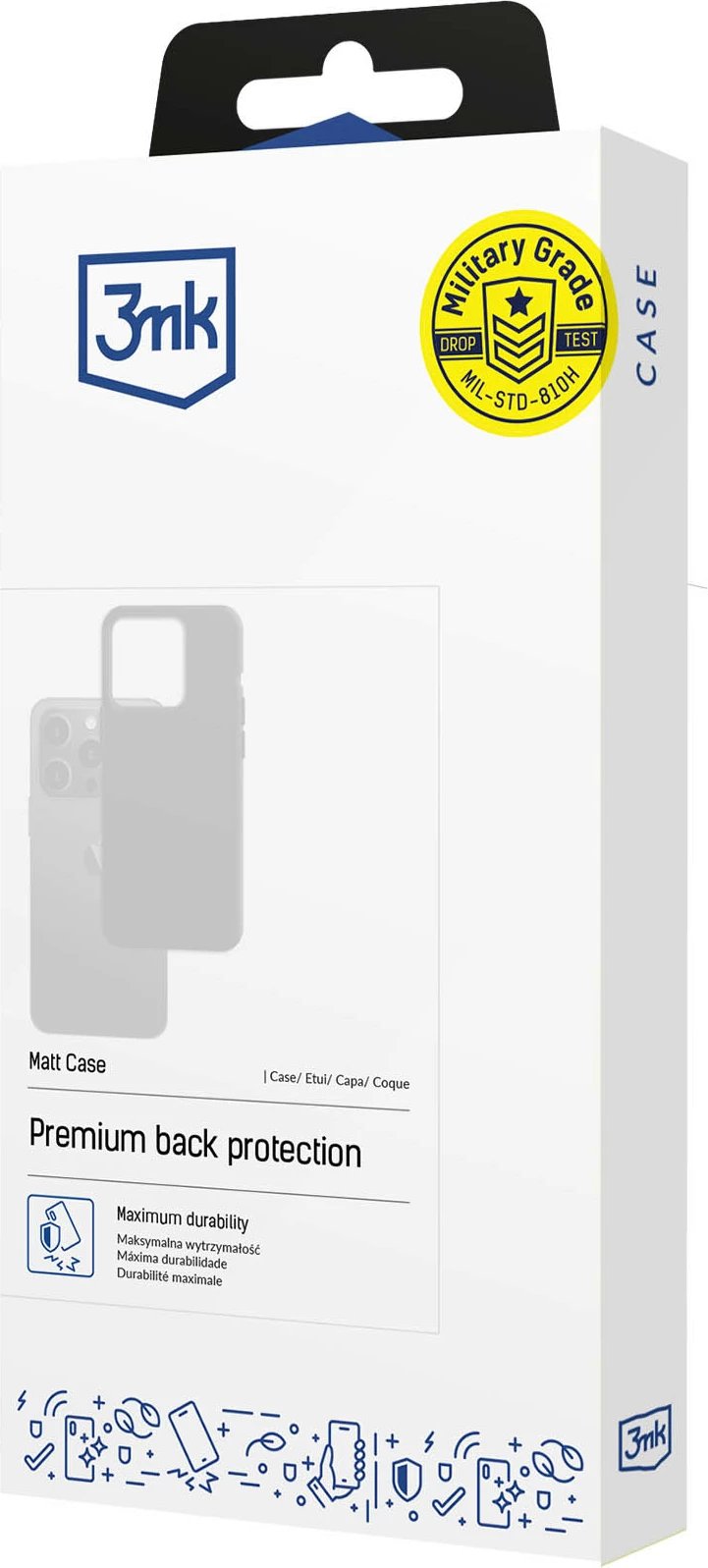 Mbështjellës 3mk Matt Case për Xiaomi Poco M6 5G, zi