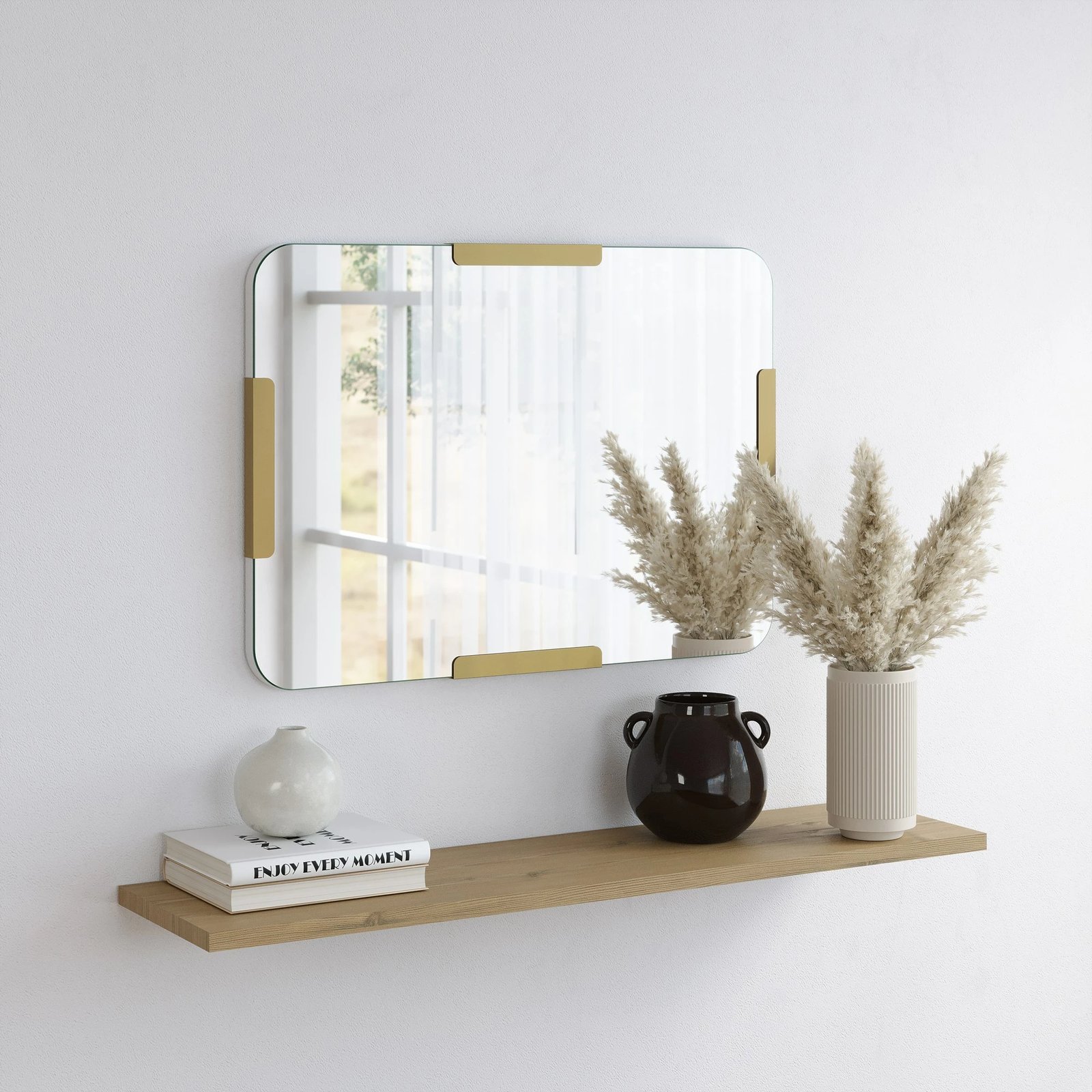 Pasqyrë dekorative Skye Decor, Pera, ngjyrë ari