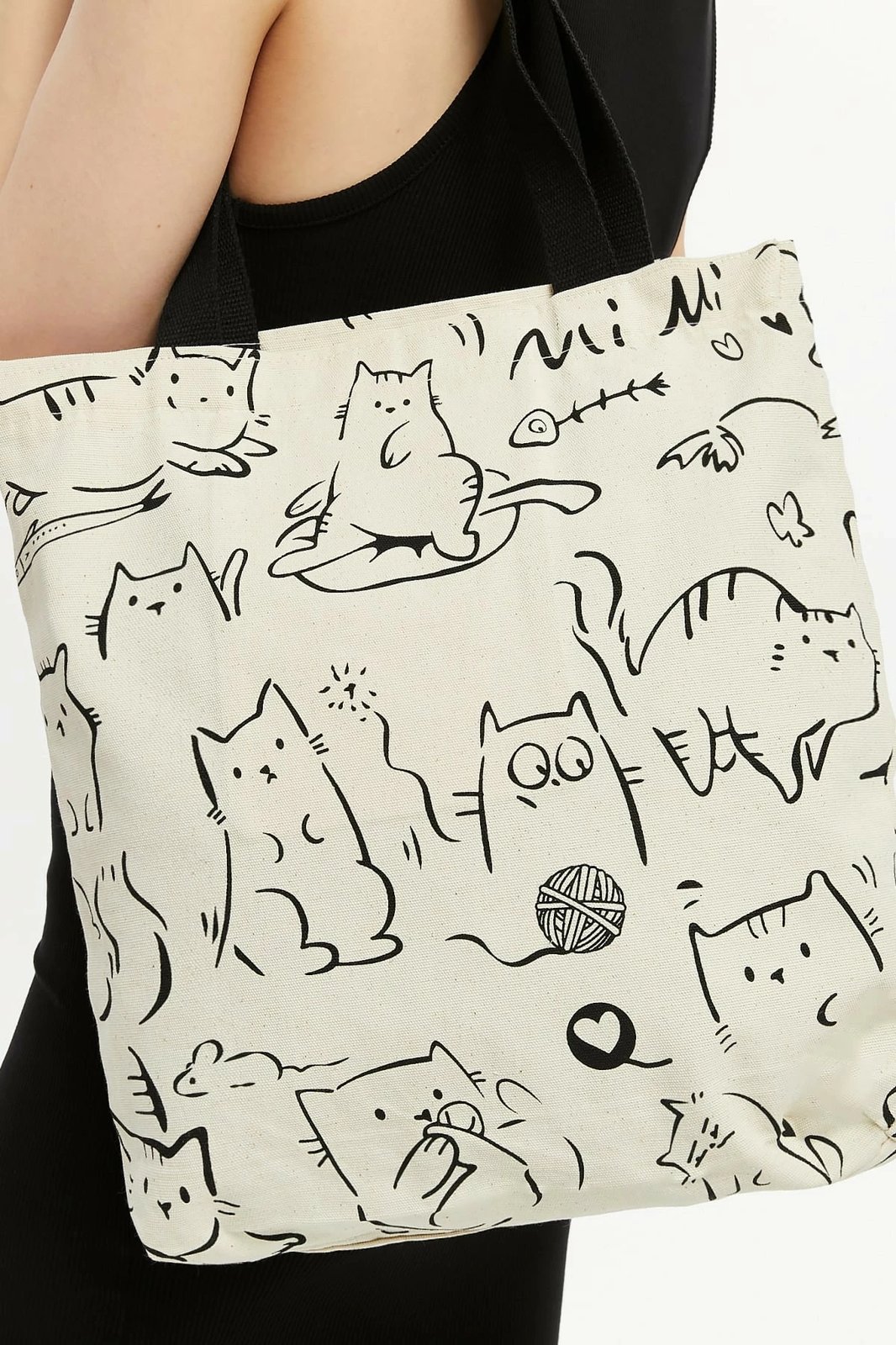 Çantë tote Zoozie Bags, krem e zezë, 2207