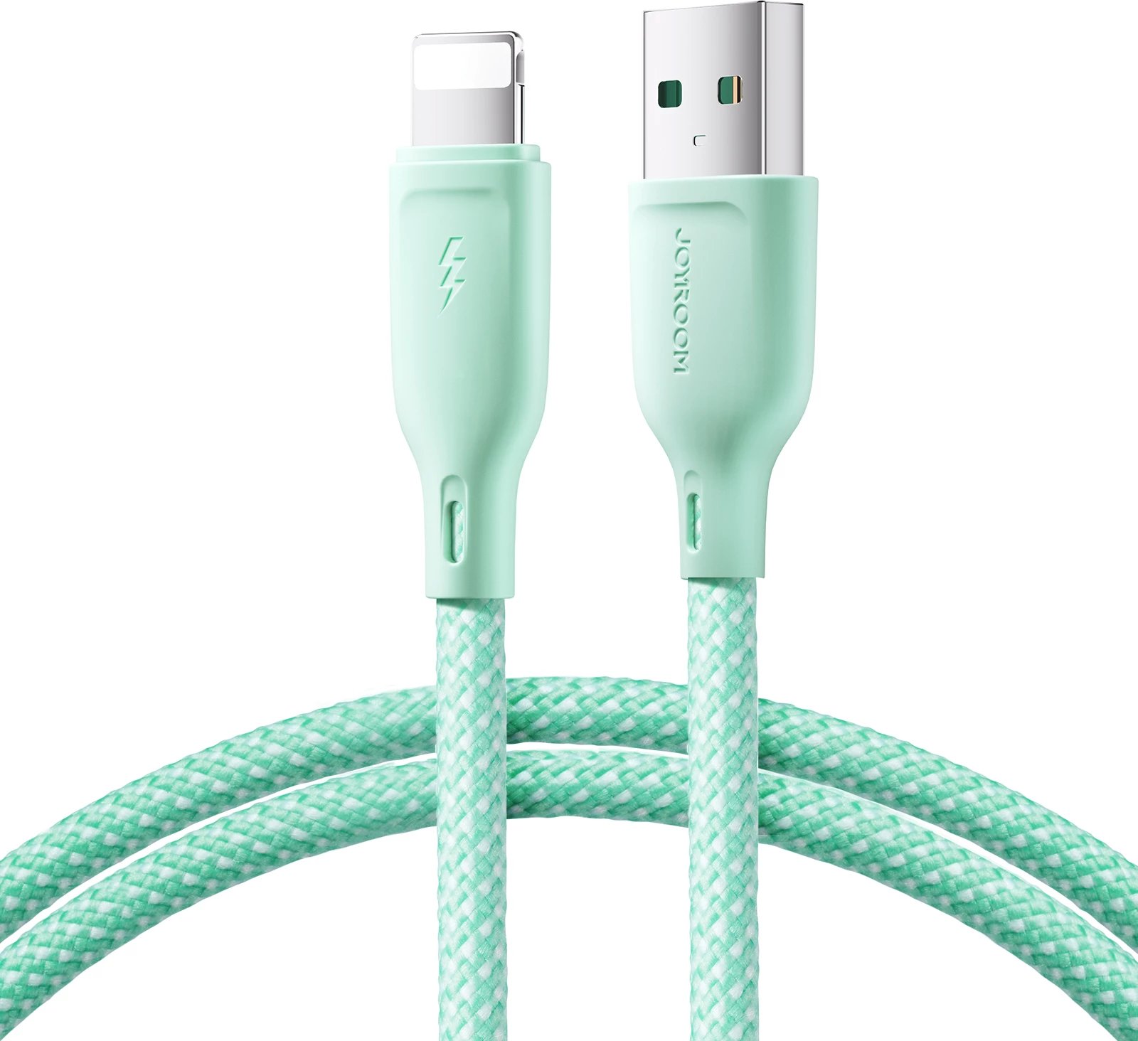 Kabllo Joyroom Multi-Color Series S-A34, USB-A në Lightning, 1m, 3A, e gjelbër