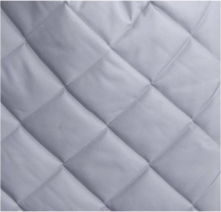 thes dimri për bebe, BELISIMA, Luxury Quilted, 98x53 cm, me kapuç me gëzof të heqshëm, me vrima për rripa 5-pikësh, gri e hapët