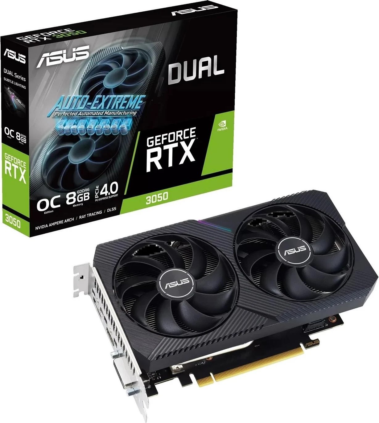 Kartë grafike ASUS GeForce RTX 3050 Dual OC V2, 8GB 