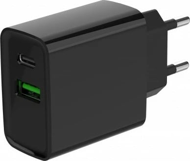 Karikues muri Gembird TA-UC-PDQC20-01-BK, 20W, 2 porta USB, i zi