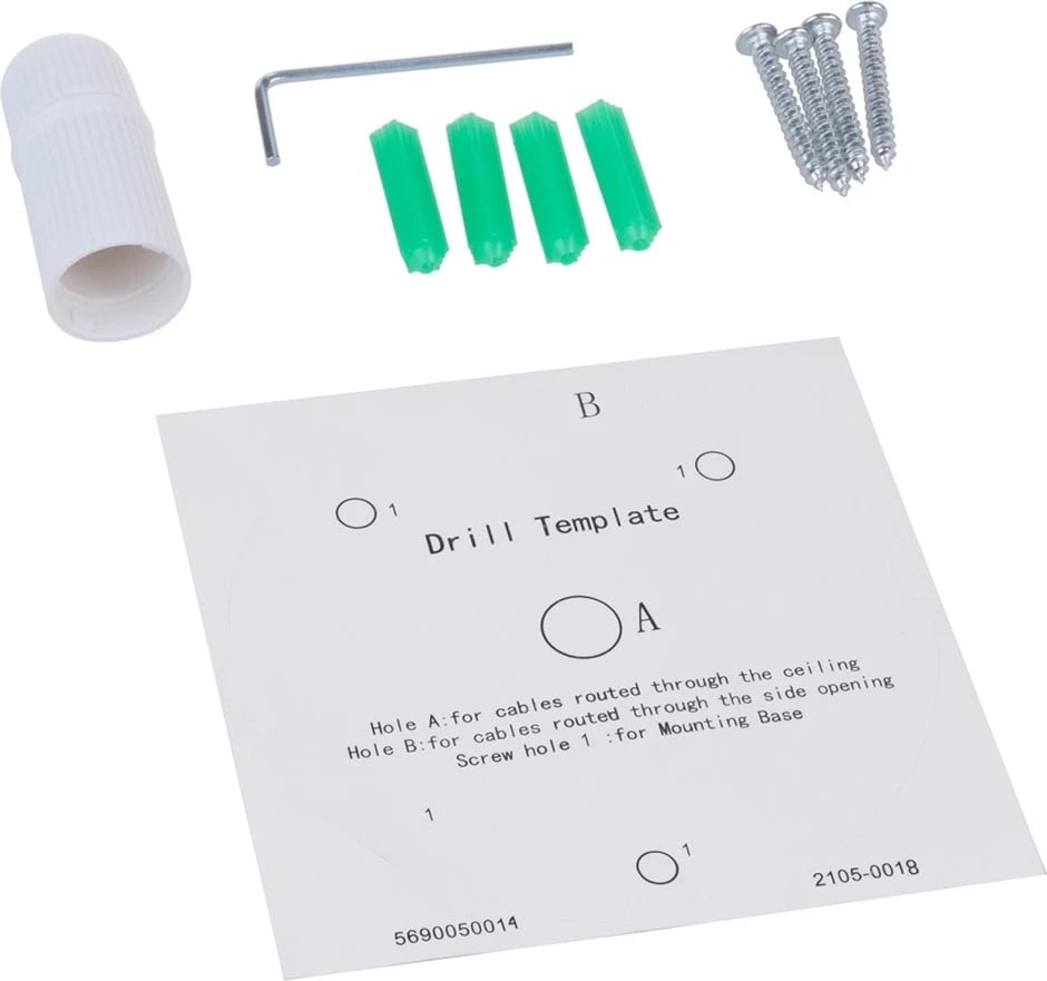 Kamera IP Maclean IPC WiFi 5MPx për jashtë, me borë, bardhë Kamera IP Maclean IPC WiFi 5MPx për jashtë, me borë, bardhë