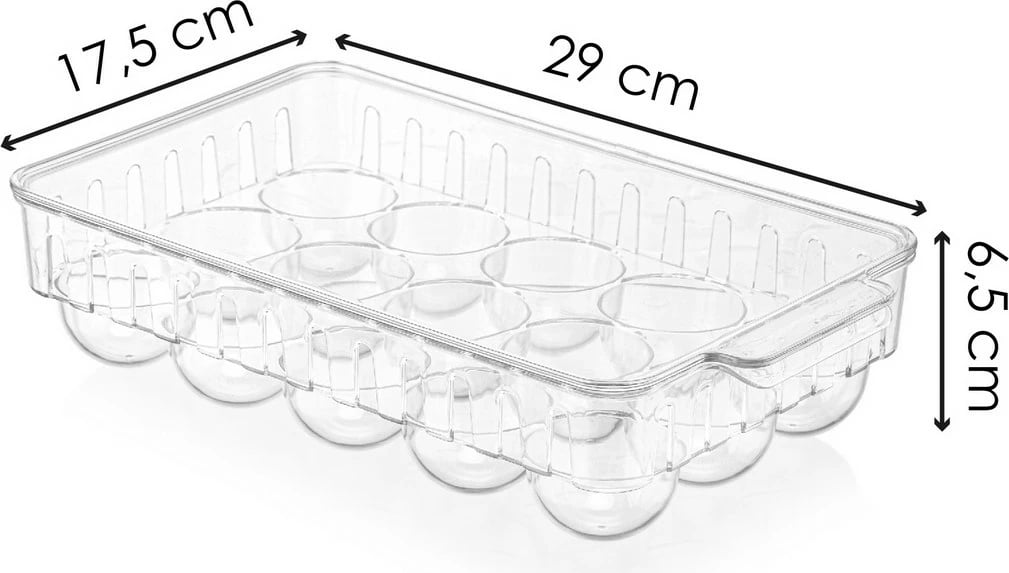 Organizues transparent për frigorifer, Hermia, Ak807