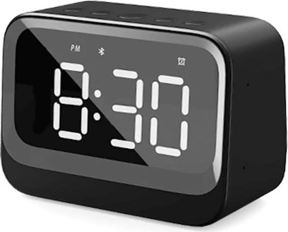 Orë alarmi digjitale Denver EC-53B, LCD, Bluetooth 5.3, e zezë
