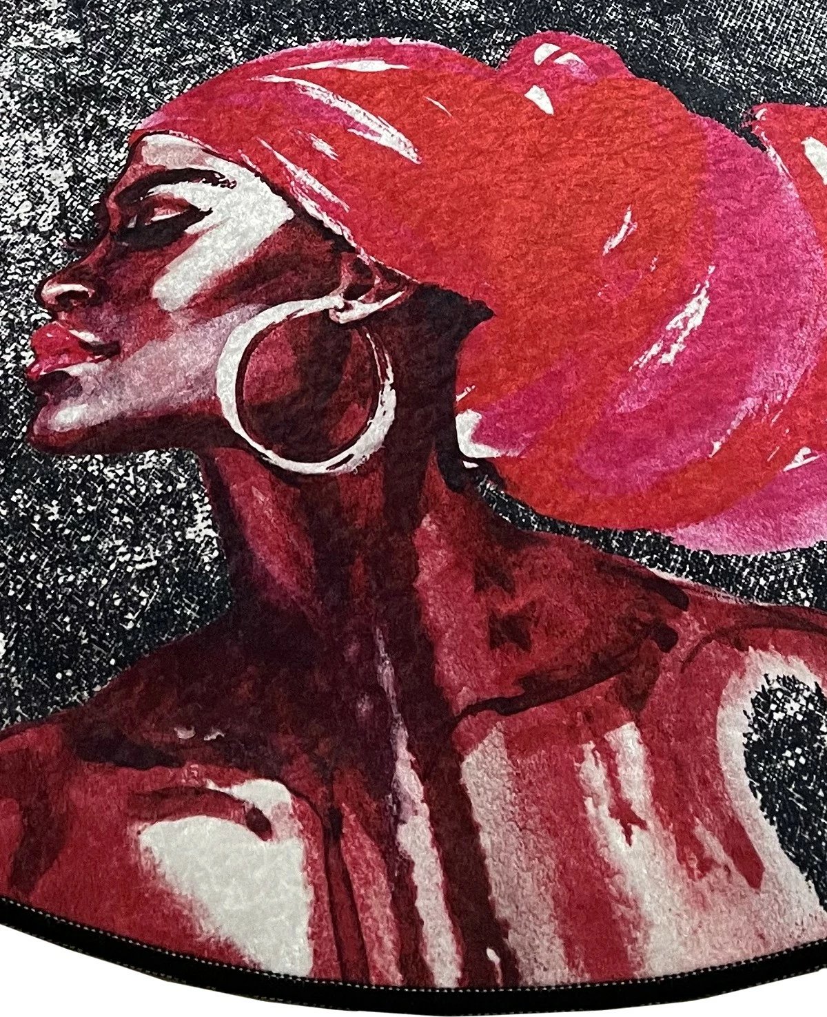 Tapet banje Mijölnir, rozë me figurë, 80 cm