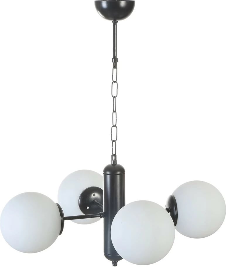 Llambë tavani Opviq, 8784-4, trup metalik, ngjyrë e zezë dhe e bardhë, 45x70cm