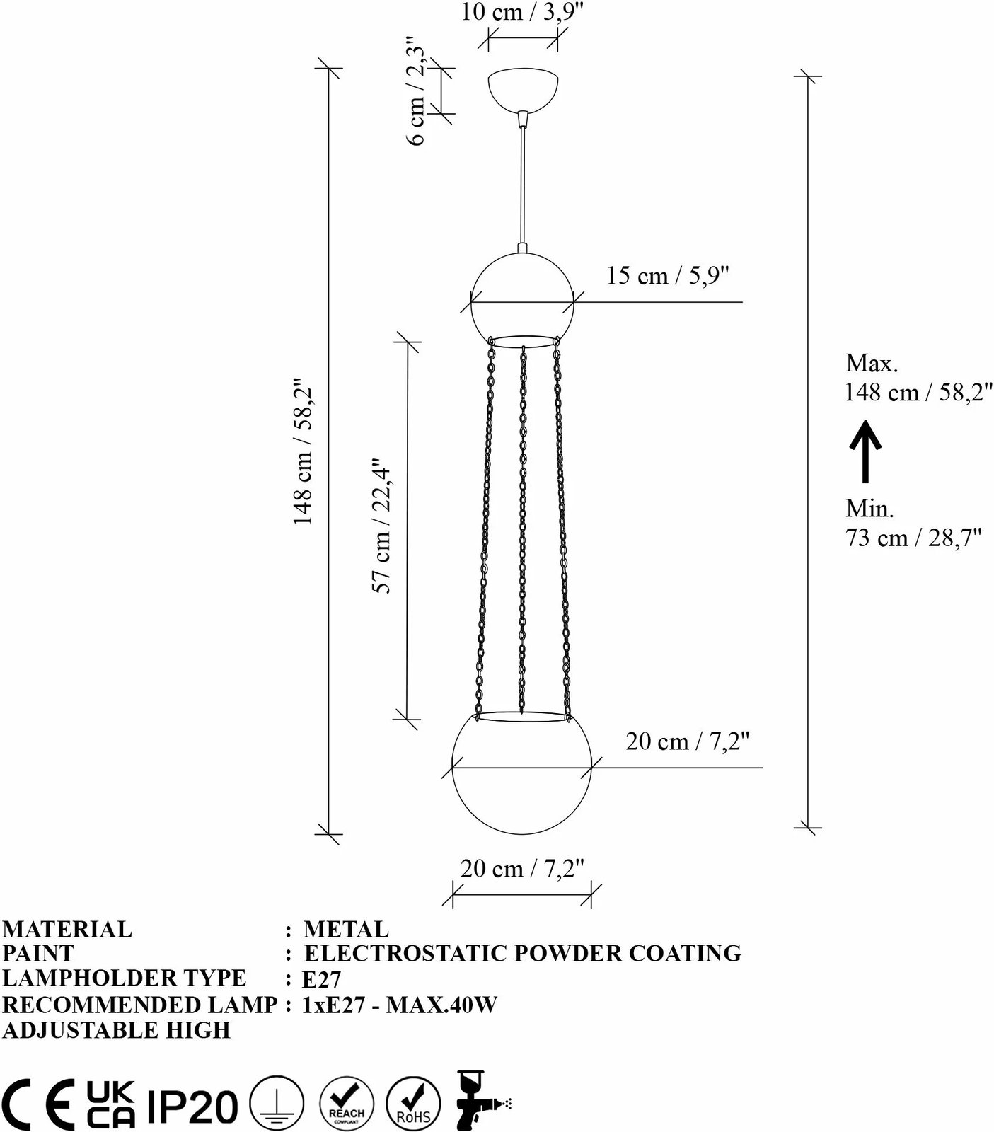 Llambë tavani Opviq, ngjyrë ari, Verde - 15422