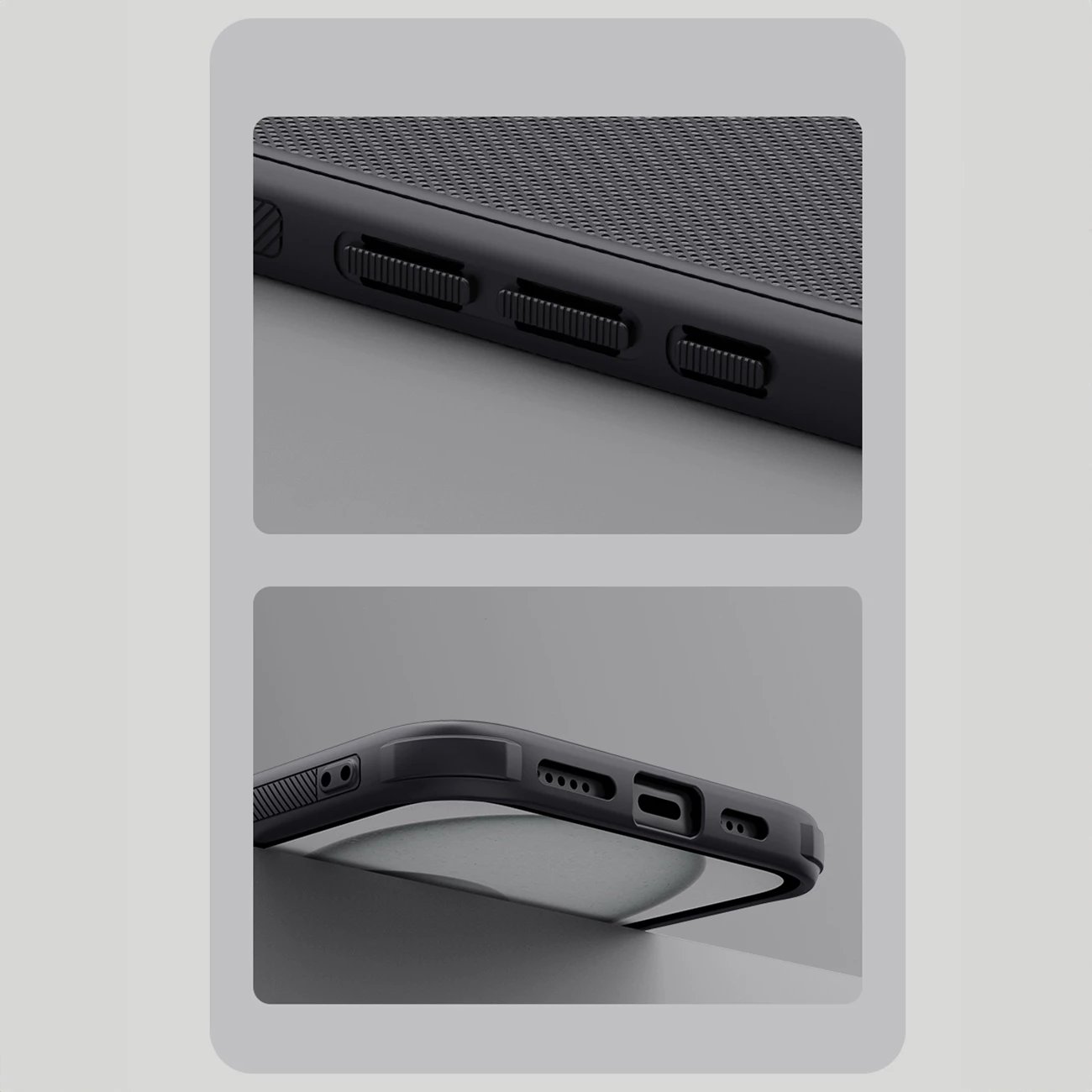 Mbështjellës Nillkin Super Frosted Shield Pro për iPhone 16, i zi