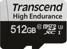 MicroSDXC kartelë Transcend 512GB, Class 10, UHS-I, e zezë