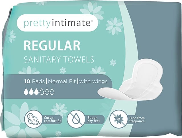 Pretty Intimate Regular 10 Sanitary Towels