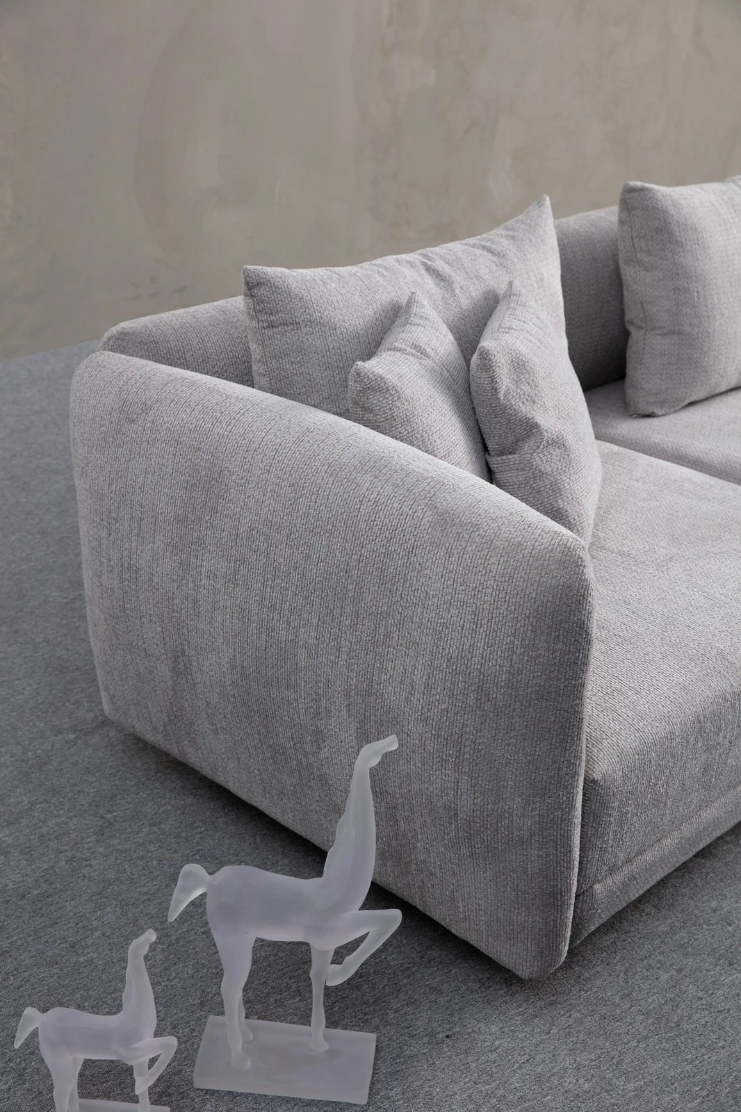 Këndare Floransa, ngjyrë gri e çelët, Atelier del Sofa