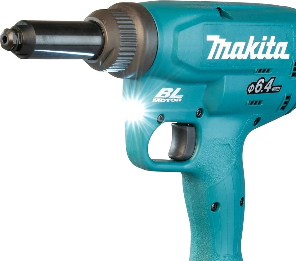 Riveter dore Makita DRV250RFJ, elektrik, 18V, Blu
