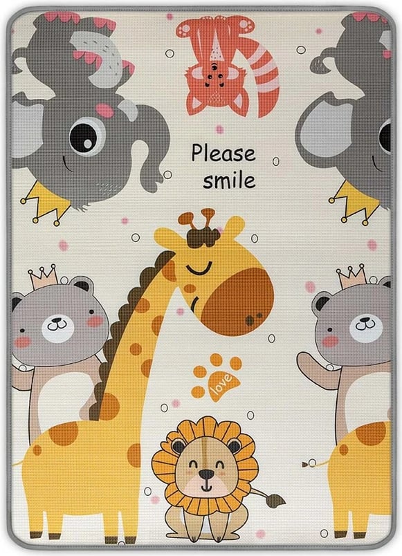 Dyshek loje me shkumë, Milly Mally Kinder Sea & Africa, 178x120 cm, trashësi 1 cm, i dyanshëm, sipas fotos