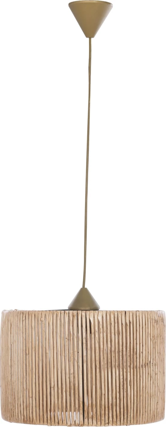 Llambë tavani boho, dru dhe bambu natyrale, FH7368, 30x30x70cm